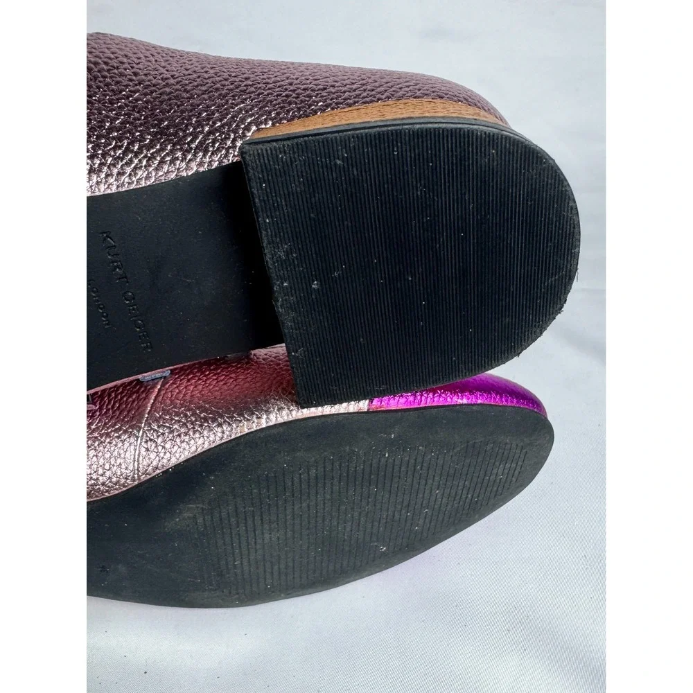 Kurt Geiger London Pierra Low Womens EU 36 US 6 Mary Jane Metallic Pink Shoes
